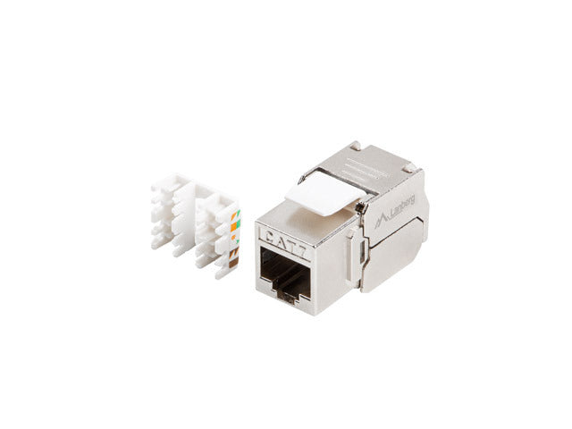 Module keystone sans outil RJ45 Cat.7 S/FTP, 180 degrés
