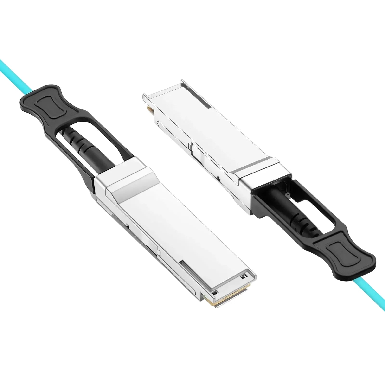 Câble optique actif compatible 100G QSFP28 pour connectivité Ethernet fibre haut débit dans les serveurs et centres de données