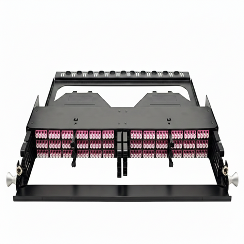 Châssis rack haute densité 144F

chassis fibre optique 144 fibres

boîtier fibre optique rackmount

compatible avec 6x cassettes MPO

chassis pour cassettes MPO

rack fibre haute densité

système fibre optique modulaire

solution fibre optique centre de données

chassis rack 19 pouces

sans cassettes MPO

chassis distribution fibre optique

panneau de brassage haute densité 144F