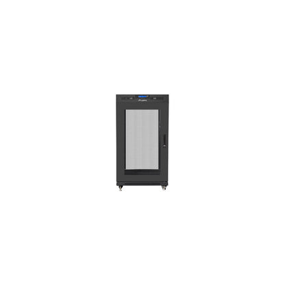 Armoire serveur rack 42U 19 pouces 800x1200 mm noire sur pied avec porte en maille perforée pour équipement de centre de données