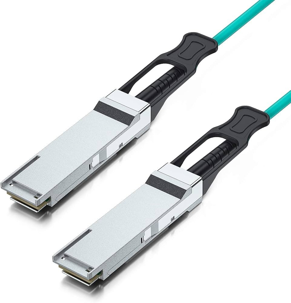 Câble optique actif compatible 40G QSFP+ pour connectivité Ethernet fibre haut débit dans les serveurs et centres de données