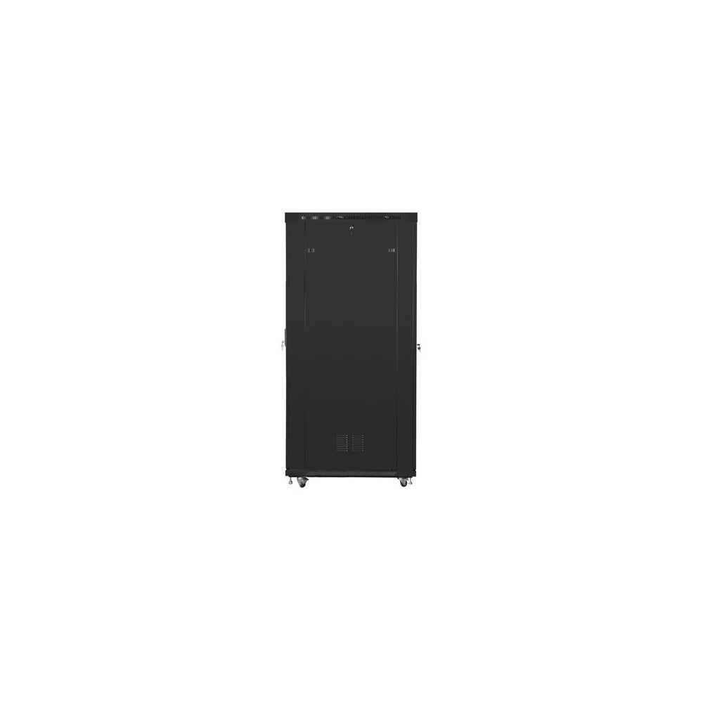 42U 19 inch network server rack cabinet 800 × 1200 black front view perforated mesh door