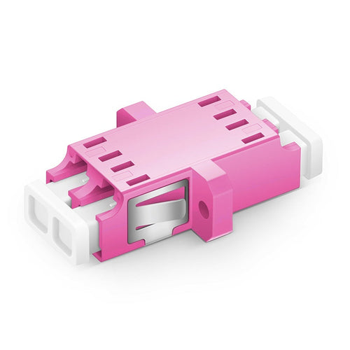 Adaptateur fibre optique LC UPC duplex pour fibre multimode OM4 50/125 coupleur LC vers LC empreinte SC pour centre de données et panneau de brassage fibre