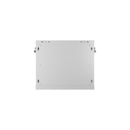9U wandkast 19" met geperforeerde deur (flatpack) Grijs back
