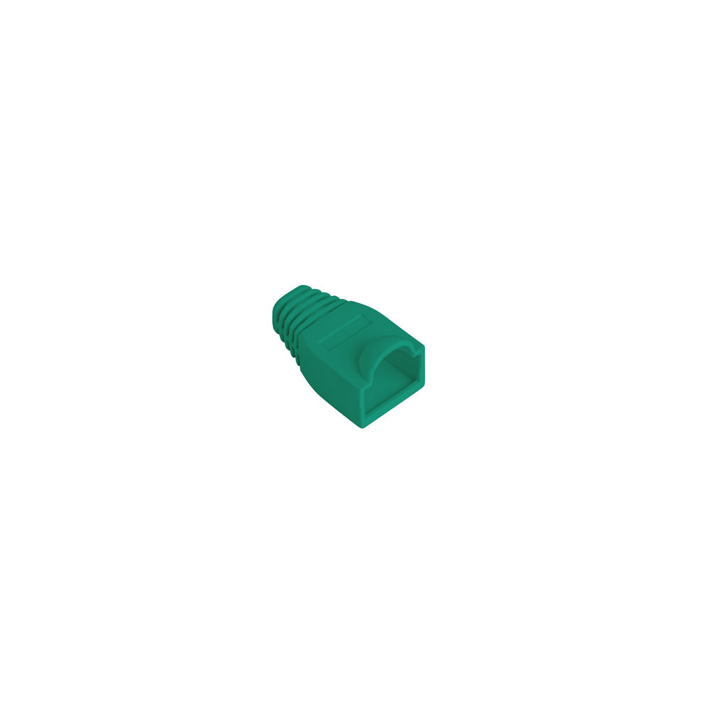 RJ45 strain relief boot green connector protection cap for Ethernet patch cables 100-pack network cable accessory