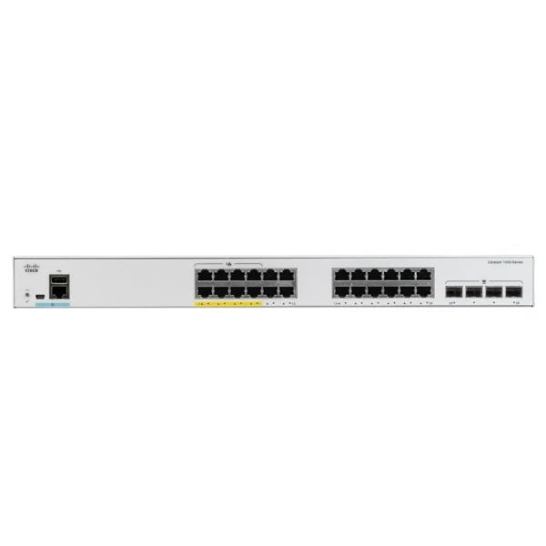 Cisco Catalyst C1000-24P-4G-L commutateur Gigabit Ethernet 24 ports PoE+ couche 2 géré avec 4x uplinks 1G SFP