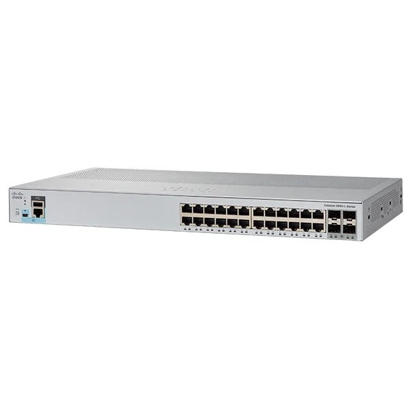 Commutateur Cisco Catalyst WS-C2960L-24TQ-LL 24 ports Gigabit Ethernet Layer 2 géré avec 4x uplinks 10G SFP+
