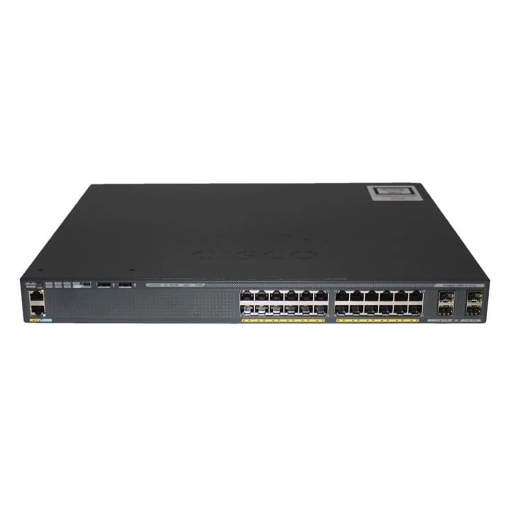 Commutateur Cisco Catalyst WS-C2960X-24PSQ-L 24 ports Gigabit Ethernet PoE+ Layer 2 géré avec 2x uplinks 10G SFP+