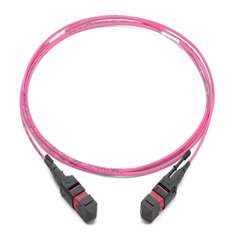 Cordon de brassage MTP/PC OM4 multimode fibre optique magenta LSZH 50/125 MTP patch cord haute vitesse datacenter