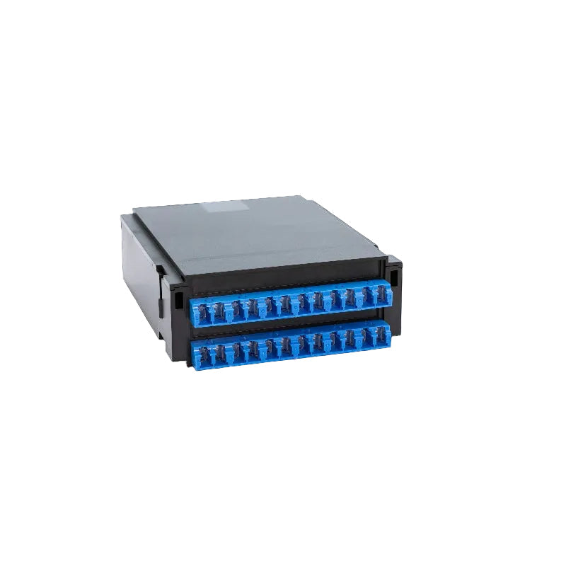 Module HD DCS BO avec 12 adaptateurs LC Duplex PC pour fibre monomode OS2, panneau de brassage datacenter haute densité