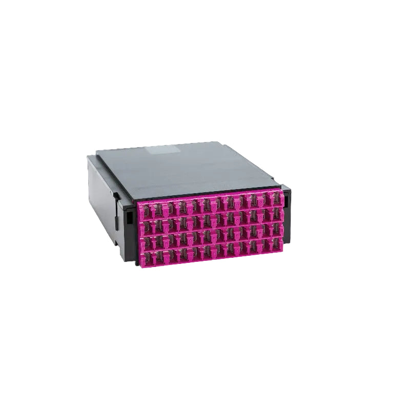 Module HD DCS BO avec 24 adaptateurs LC Duplex PC pour fibre multimode OM4, panneau de brassage datacenter haute densité