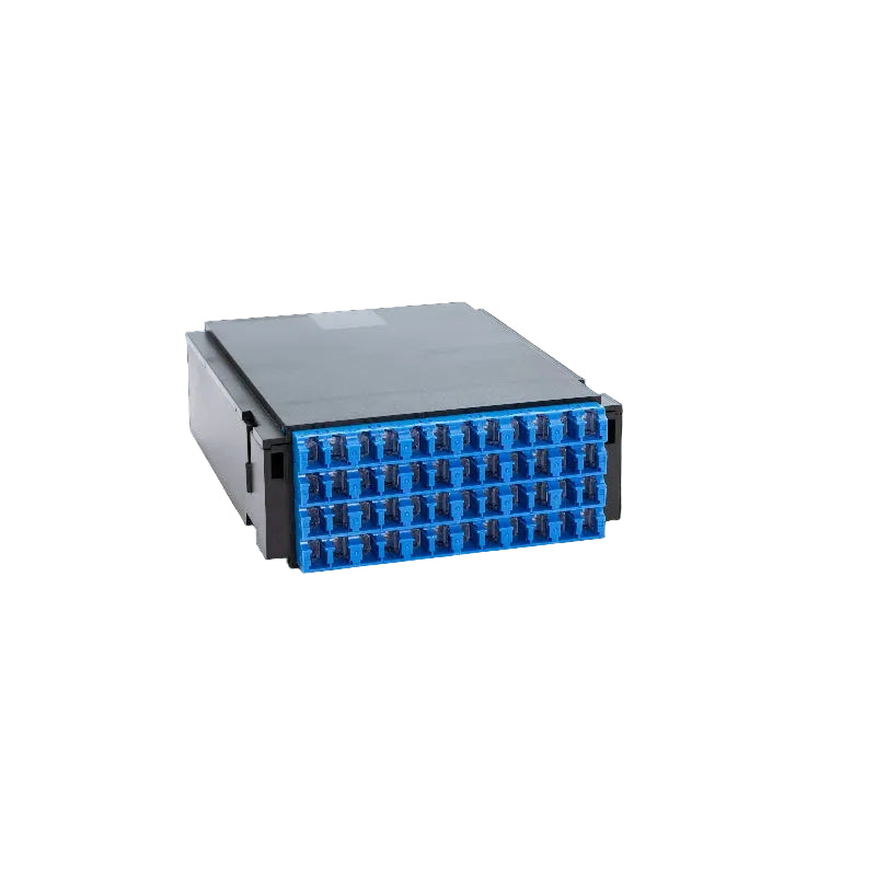 Module HD DCS BO avec 24 adaptateurs LC Duplex PC pour fibre monomode OS2, panneau de brassage datacenter haute densité