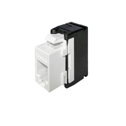 KU-T 1/8 tool-less Cat6 RJ45 keystone module UTP connector 12-pack for structured network cabling installations