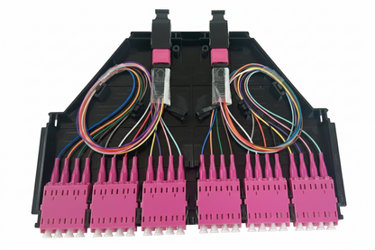Châssis rack haute densité 144F, supporte jusqu'à 6x cassettes MPO, sans cassettes