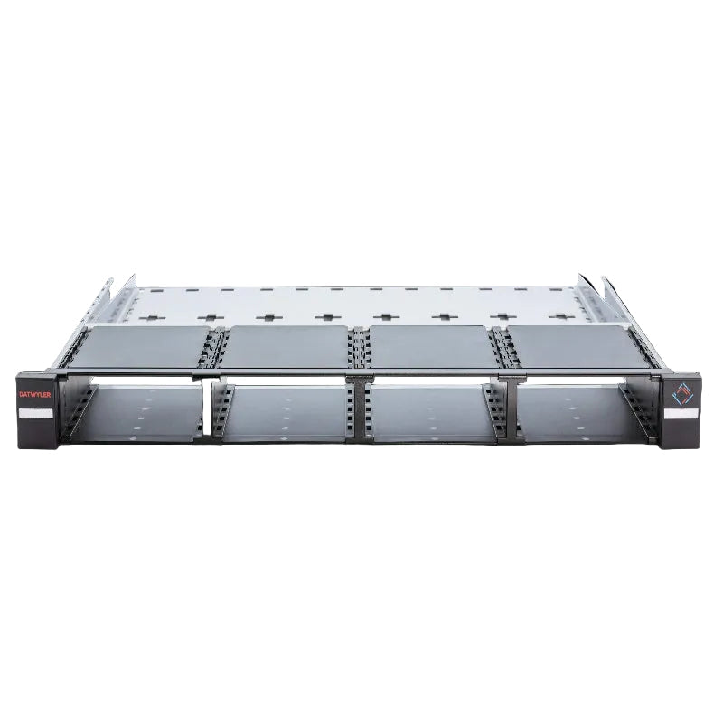 Panneau de brassage fibre optique modulaire HD DCS 19 pouces 1U avec 12 modules de 6 ports, jusqu'à 72 ports pour installation datacenter haute densité