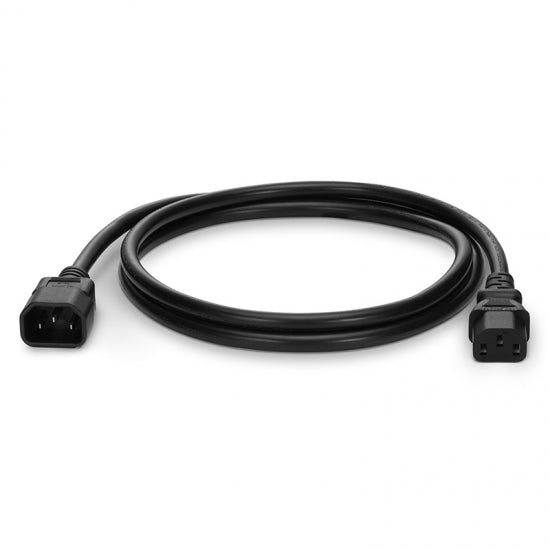 Cordon d'alimentation prolongateur IEC C14 vers IEC C13 16AWG 250V 13A noir pour PDU rack et distribution d'alimentation datacenter
