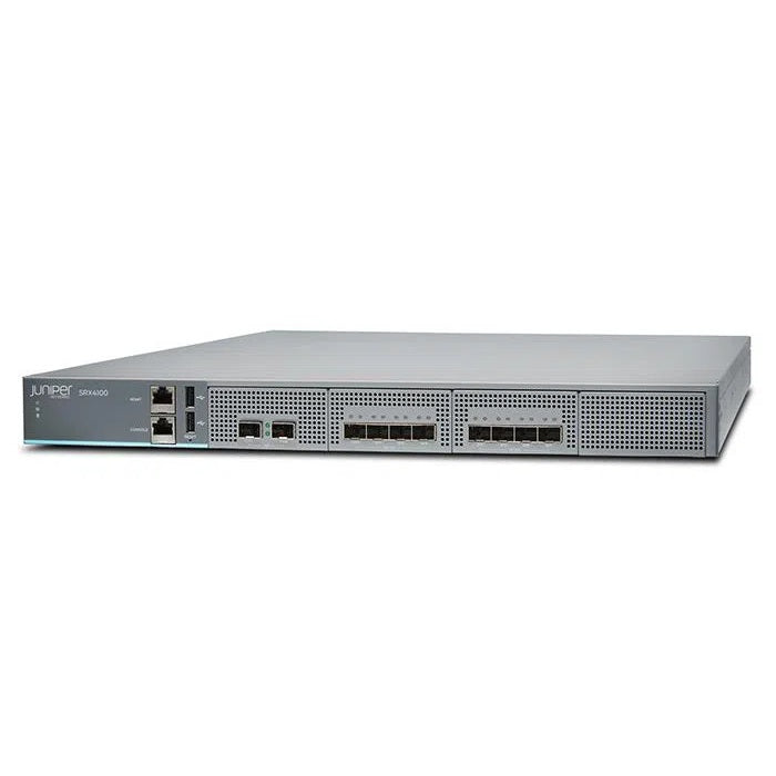 Juniper SRX4100-SYS-JB-AC appliance de sécurité pare-feu nouvelle génération avec alimentation AC sous Junos OS pour la protection des réseaux entreprise et datacenter