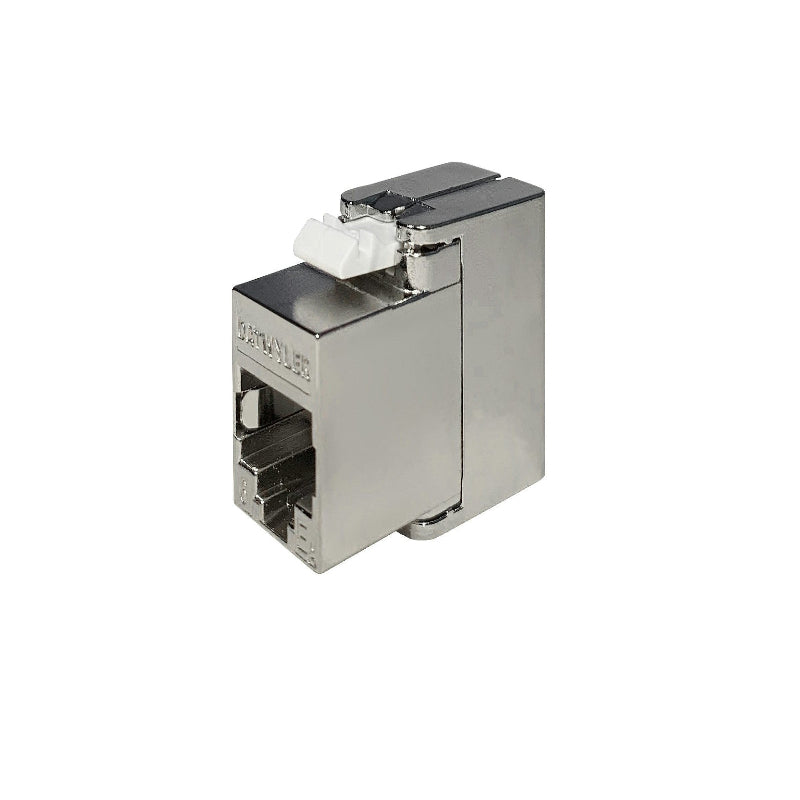 Module Keystone RJ45 KS-TS 1/8 sans outil Cat6 EA slimline pour Ethernet haute vitesse, câblage réseau structuré, pack de 12