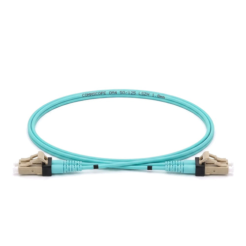 Jarretière optique CommScope OM4 LC/UPC vers LC/UPC duplex, aqua