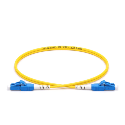 Jarretière optique OS2 LC/UPC vers LC/UPC Uniboot duplex, jaune