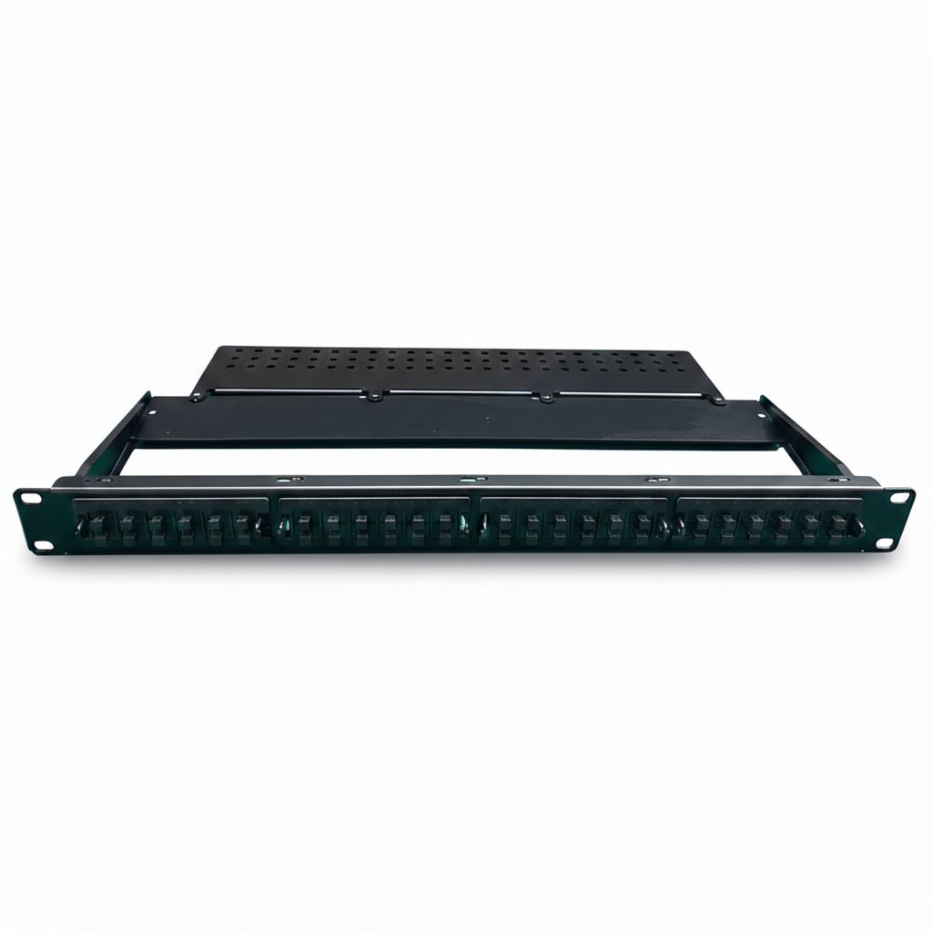 Panneau d'adaptateurs MPO MTP avec 6 adaptateurs MPO pour panneaux de brassage fibre optique haute densité et installations en baie datacenter