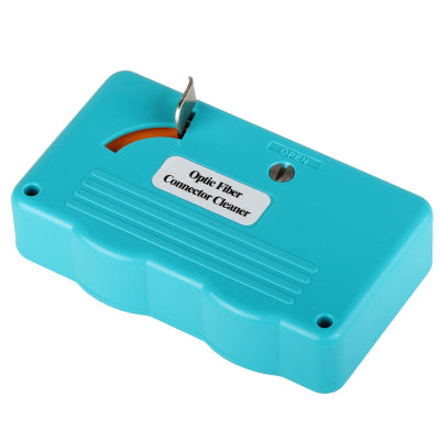 Nettoyeur cassette fibre optique pour connecteurs LC SC FC ST D4 DIN et E2000 avec 500 cycles de nettoyage à sec pour maintenance fibre professionnelle