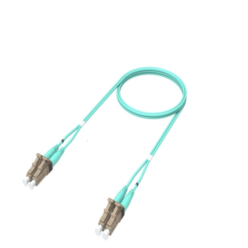 Cordon LC/UPC vers LC/UPC OM4 multimode duplex aqua LSZH