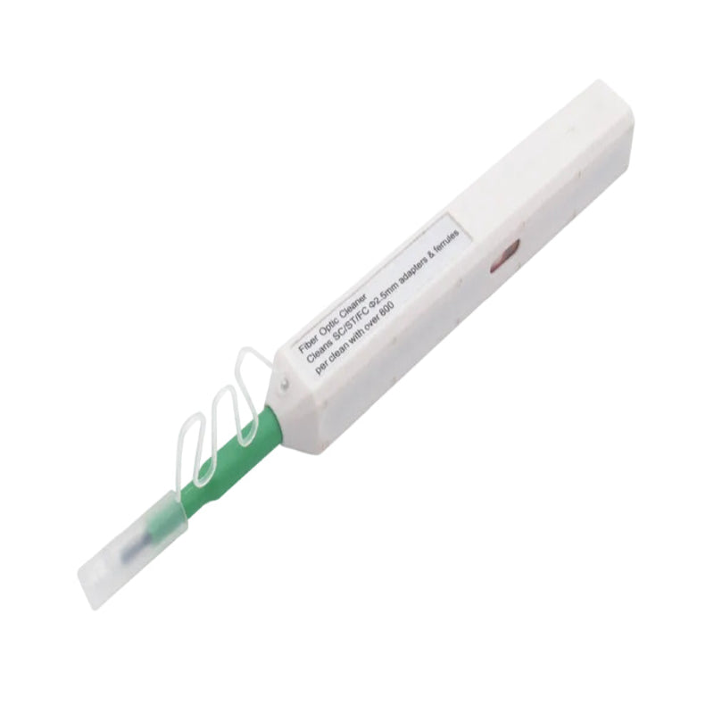 Nettoyeur fibre optique one click 2,5 mm pour connecteurs SC FC et ST pour nettoyage à sec des faces d'extrémité dans les centres de données et installations réseau fibre