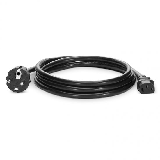 Cordon d'alimentation Schuko CEE 7 vers IEC C13 230V noir câble d'alimentation pour PDU rack et distribution d'alimentation datacenter