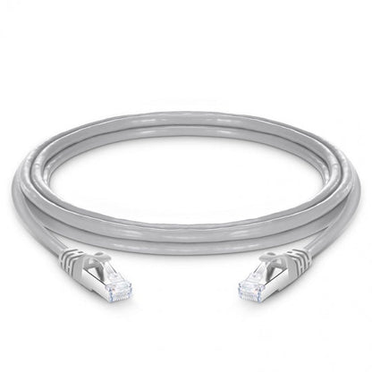 Câble réseau Ethernet Cat6A S/FTP RJ45 gris blindé 10G pour connectivité LAN et centre de données