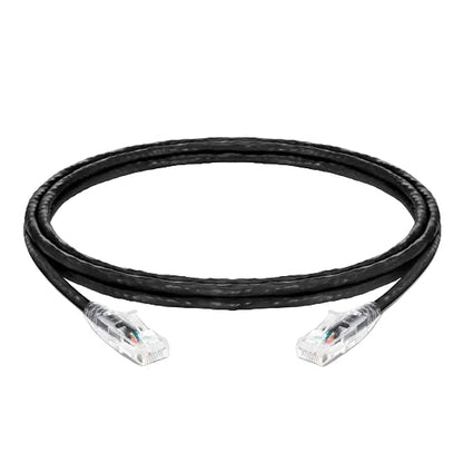 Cat6 U/UTP RJ45 Ethernet patch cable black 100% copper high speed network cable for LAN and data center connectivity