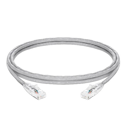 Cordon de brassage Ethernet Cat6 U/UTP RJ45 gris, câble réseau 100 % cuivre haut débit pour LAN et connectivité datacenter