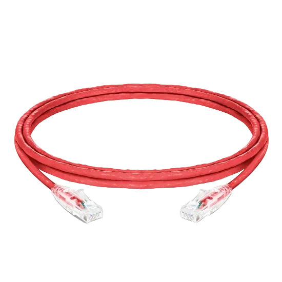 Cat6 U/UTP RJ45 Ethernet patch cable red 100% copper high speed network cable for LAN and data center connectivity
