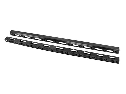 Panneaux de gestion de câbles verticaux 47U pour baies 800mm, noir
