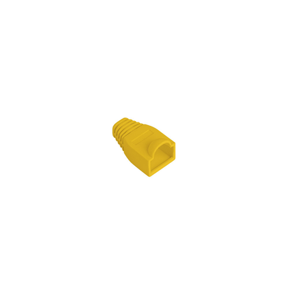 RJ45 strain relief boot yellow connector protection cap for Ethernet patch cables 100-pack network cable accessory
