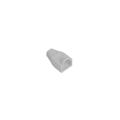 RJ45 strain relief boot grey connector protection cap for Ethernet patch cables 100-pack network cable accessory