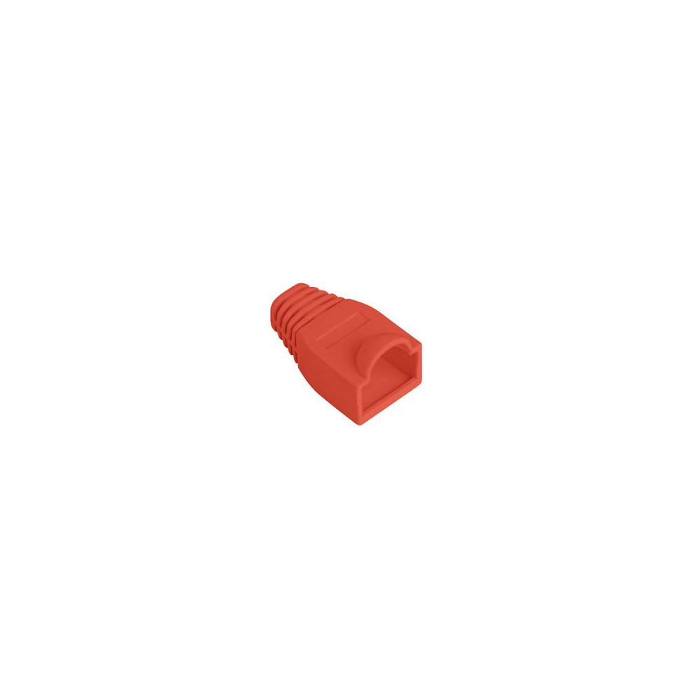 RJ45 strain relief boot red connector protection cap for Ethernet patch cables 100-pack network cable accessory
