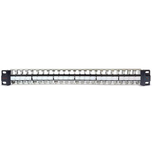 Panneau de brassage RJ45 48 ports, montage en baie 19 pouces 1U, panneau de brassage cuivre pour câblage structuré et installation datacenter
