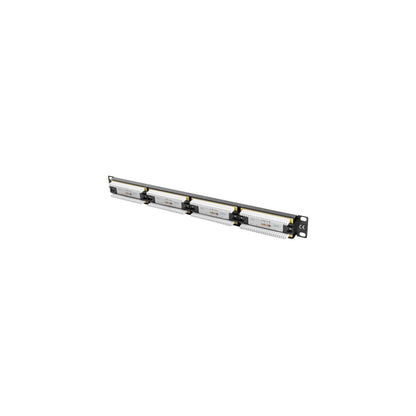 24 port CAT6 UTP RJ45 patch panel 19 inch rackmount 1U copper network patch panel for structured cabling and data center connectivity
